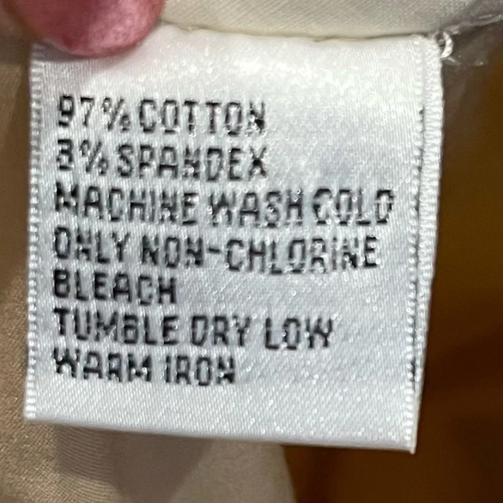 AB: Talbots Women's Pants Petite Size 10P Satin finish Cotton Blend Stretchy Tan